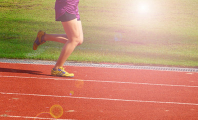 Obraz premium Jogging is a strength to the body.