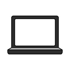 laptop computer icon image vector illustration design 