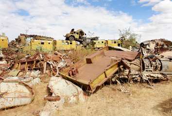 Eritrea’s War of Independence Tank Graveyard  in Asmara    © robnaw