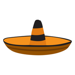 Isolated traditional hat on a white background, Vector illustration