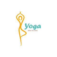 Template logo for yoga