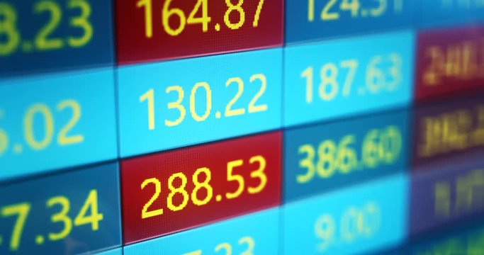 Loopable Stock Forex CFD Market Monitor Screen Board