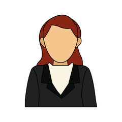 faceless business woman icon image vector illustration design 
