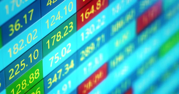 Loopable Stock Forex CFD Market Monitor Screen Board