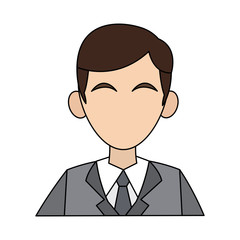 faceless businessman icon image vector illustration design 