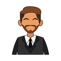 faceless businessman icon image vector illustration design 