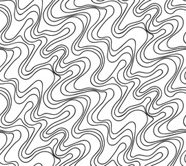 Vector floral background of drawn lines