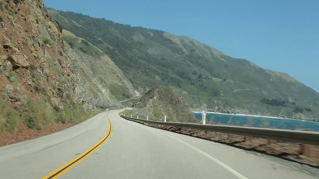 Big Sur Pacific Coast Highway driving