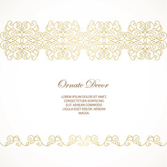 Vector ornamental  decorative frame.