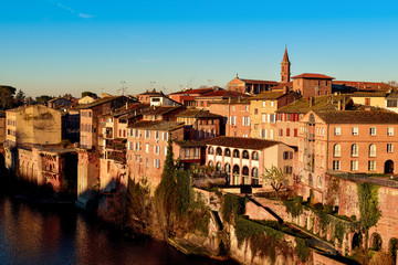 Obraz premium Albi, in France, and Tarn River