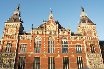 Fototapeta na wymiar Amsterdam, central station