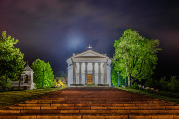 Obraz premium A beautiful old church in Puławy