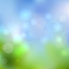Naklejka premium Universal green and blue abstract blurred background,