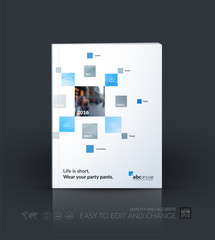 Business vector template. Brochure layout, cover modern design a