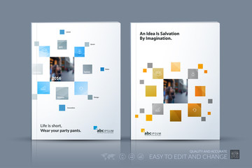 Business vector template. Brochure layout, cover modern design a