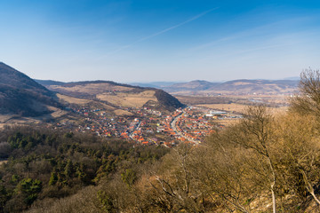 Looking at the City of Deva from the old medieval fortress