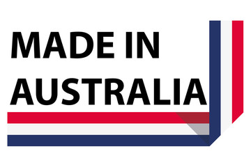 Made in Australia logo, vector