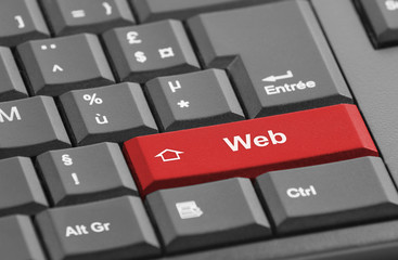 Touche web rouge