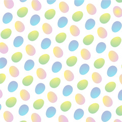 gradient Easter eggs pattern