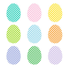 plaid easter eggs
