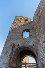 Fototapeta na wymiar Ruins of the citadel walls