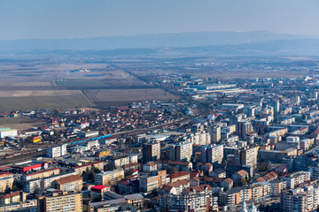 Deva city seen from the Citadel