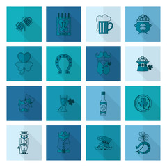 Saint Patricks Day Icon Set