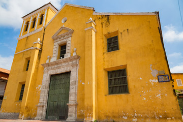 Church of the Holy Trinity in the Getsemani neighborhood of Cartagena, Colombia.