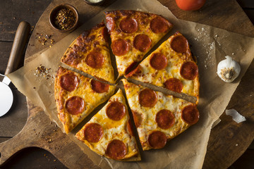 Cheap Greasy Frozen Pepperoni Pizza