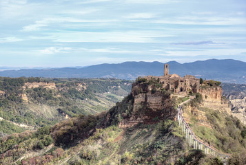 Fototapeta na wymiar Civita di Bagnoregio Landscape