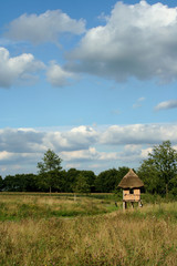 Landscape of the Open air museum in Drenthe, Netherlands