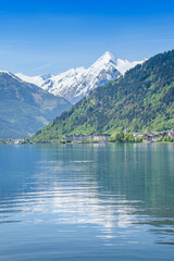 Kitzsteinhorn and Zell am See at spring, Salzburg, Austria © auergraphics