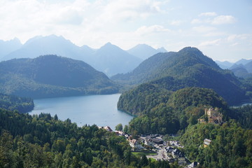 Fototapeta na wymiar Bavarian Alps sunny view
