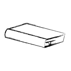 blurred silhouette closed book icon vector illustration