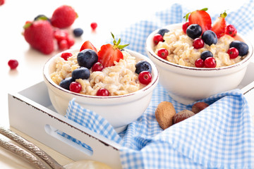 Healthy breakfast concept.