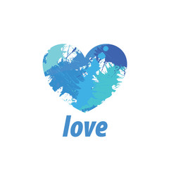 logo heart splash