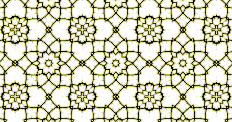 Abstract interwoven ornate geometric  luxury pattern