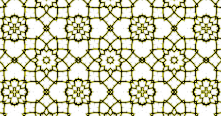 Abstract interwoven ornate geometric  luxury pattern