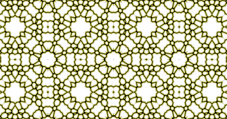 Abstract interwoven ornate geometric  luxury pattern