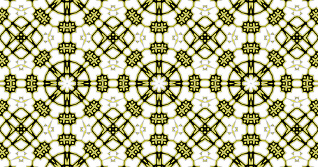 Abstract interwoven ornate geometric  luxury pattern