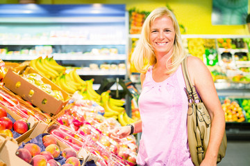 Adult Woman At The Supermarket