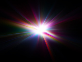 Obraz premium abstract colorful radiant explosion