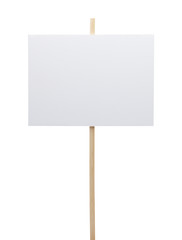 Blank Protest Sign