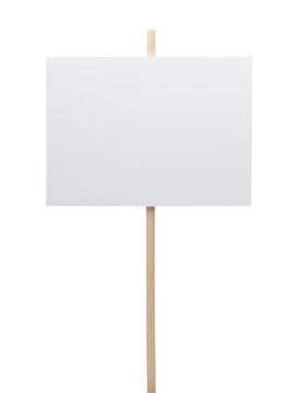 Blank Protest Sign