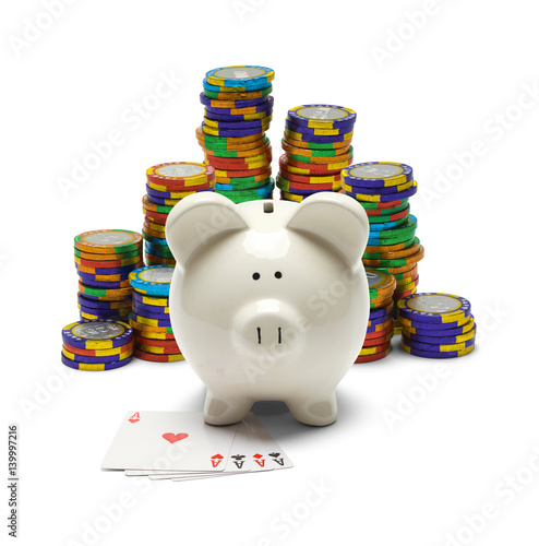Gambling piggy bank