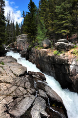 Rushing Water of Lake Creek Falls