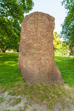Runstone in Uppsala, Sweden