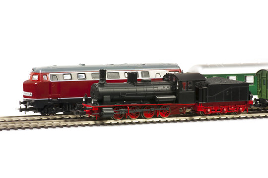 miniature models of trains