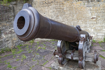 Old cannon ready to fire
