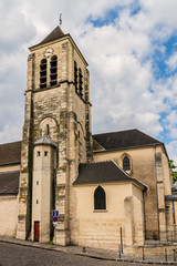 Fototapeta na wymiar Saint-Pierre-Saint-Paul Church (XII) in Ivry-sur-Seine. France.